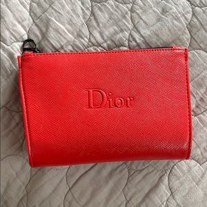 Patent Pleather Dior make up bag